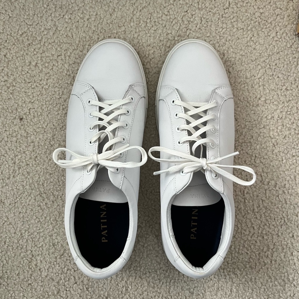 Patina White Low Top Sneakers